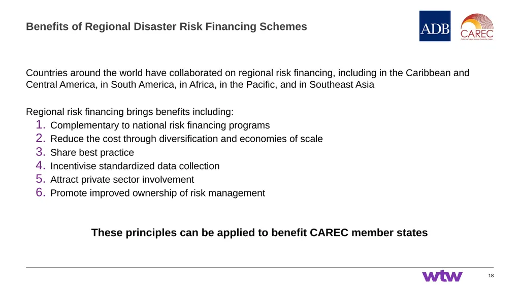Session 1: Introduction to CAREC Disaster Risk - slide 18 of 23