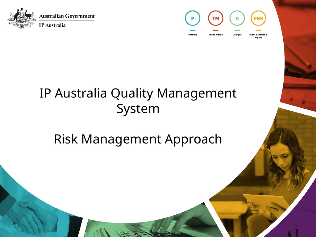 IP Australia Quality Management System Risk - slide 1 of 13