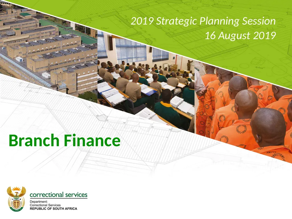 Branch Finance 2019 Strategic Planning Session 16 - slide 1 of 27