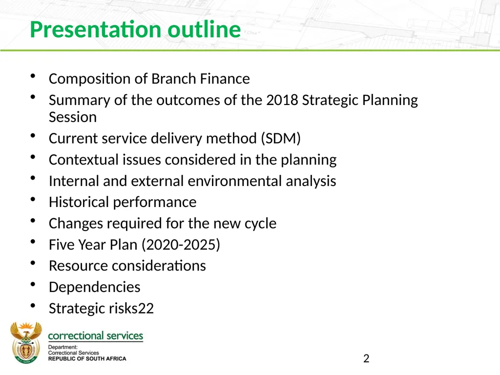 Branch Finance 2019 Strategic Planning Session 16 - slide 2 of 27