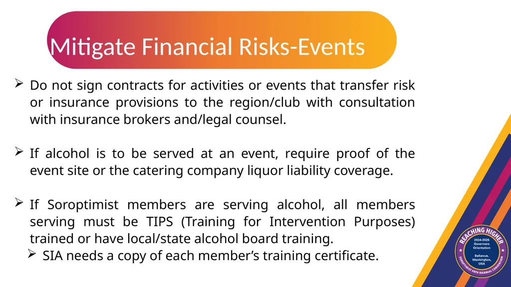 RISK MANAGEMENT A method for organizations to: - slide 8 of 11