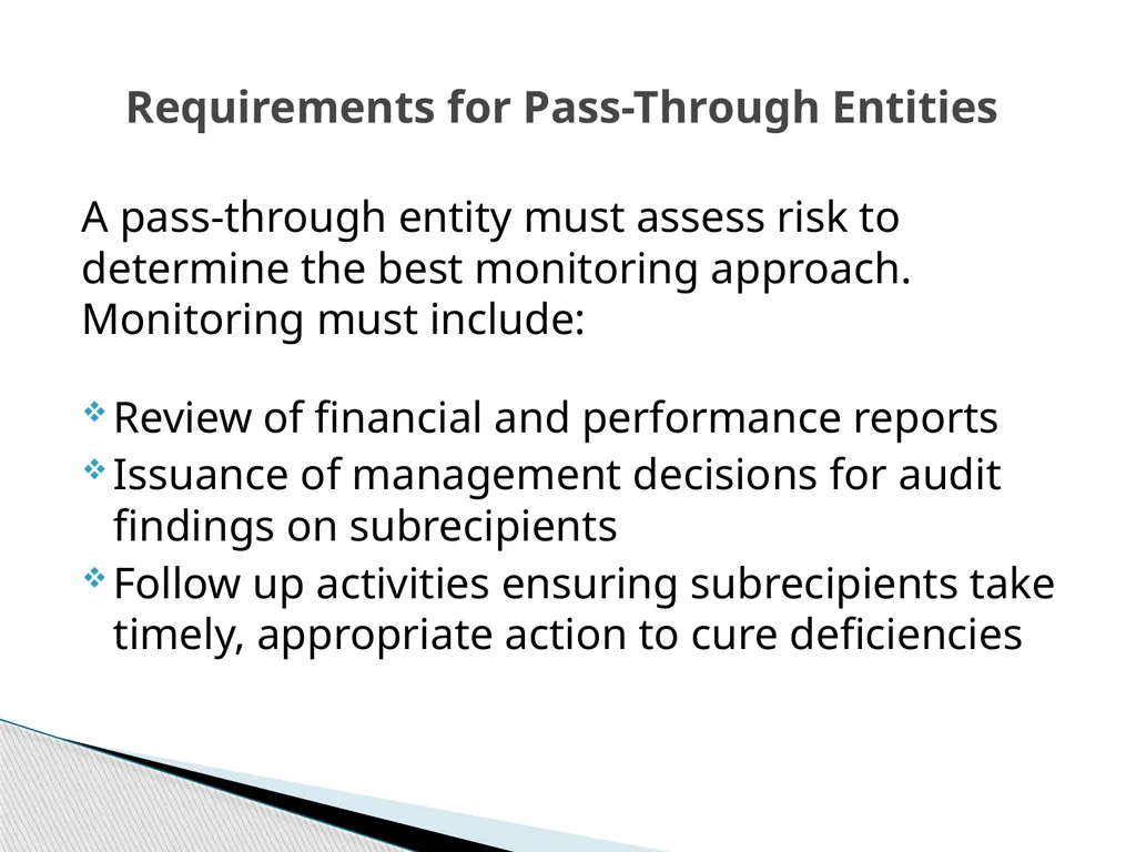 Uniform Grant Guidance Roundtable Risk Assessments - slide 12 of 22
