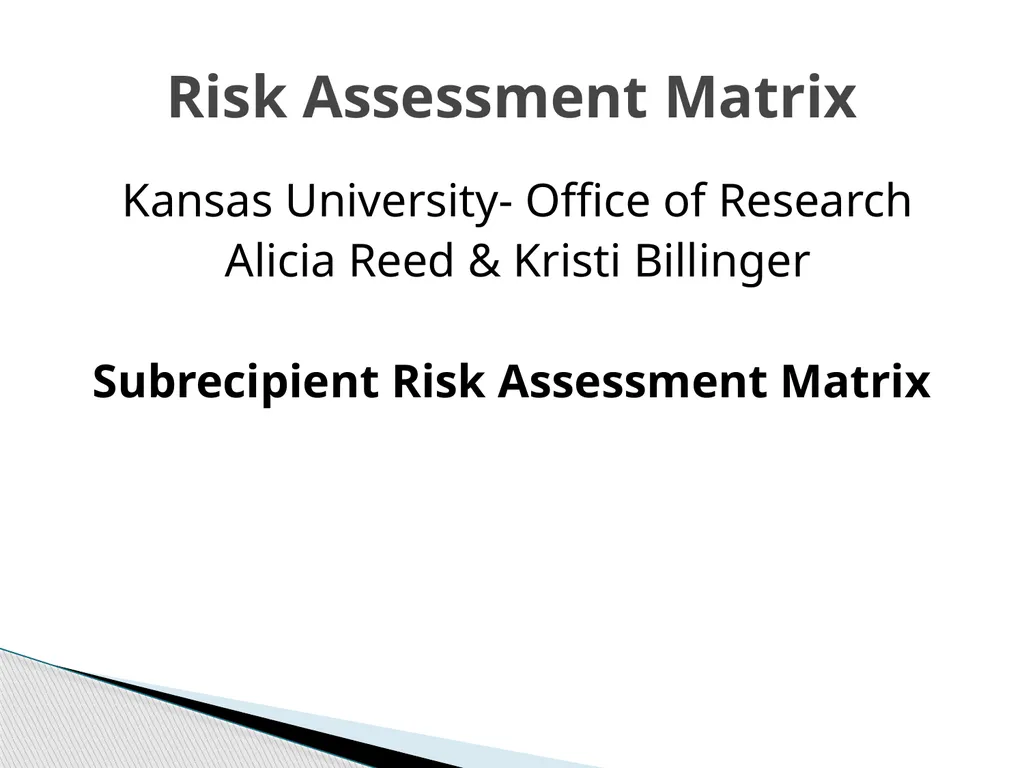 Uniform Grant Guidance Roundtable Risk Assessments - slide 21 of 22