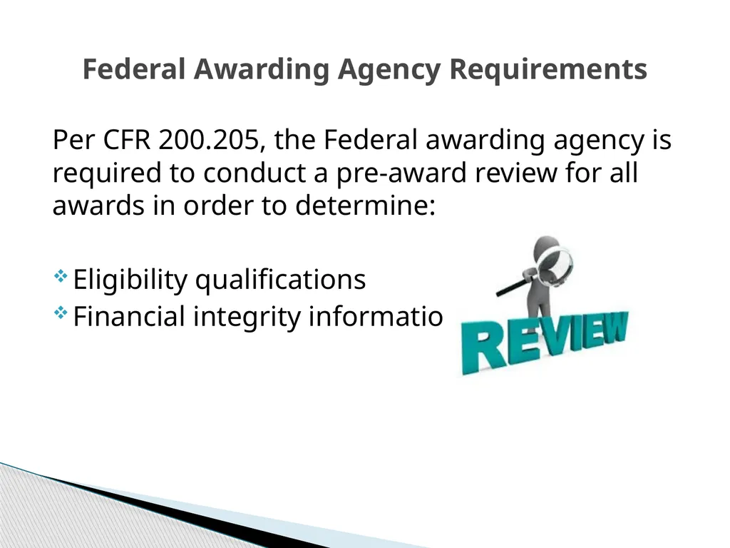 Uniform Grant Guidance Roundtable Risk Assessments - slide 6 of 22