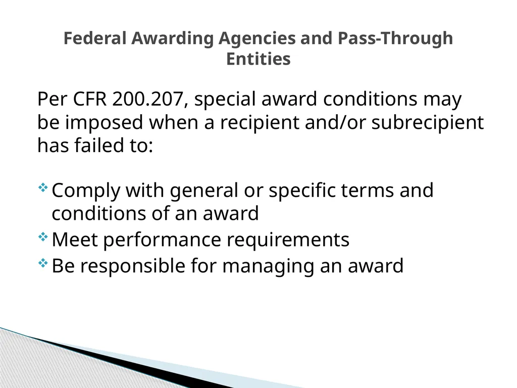 Uniform Grant Guidance Roundtable Risk Assessments - slide 14 of 22
