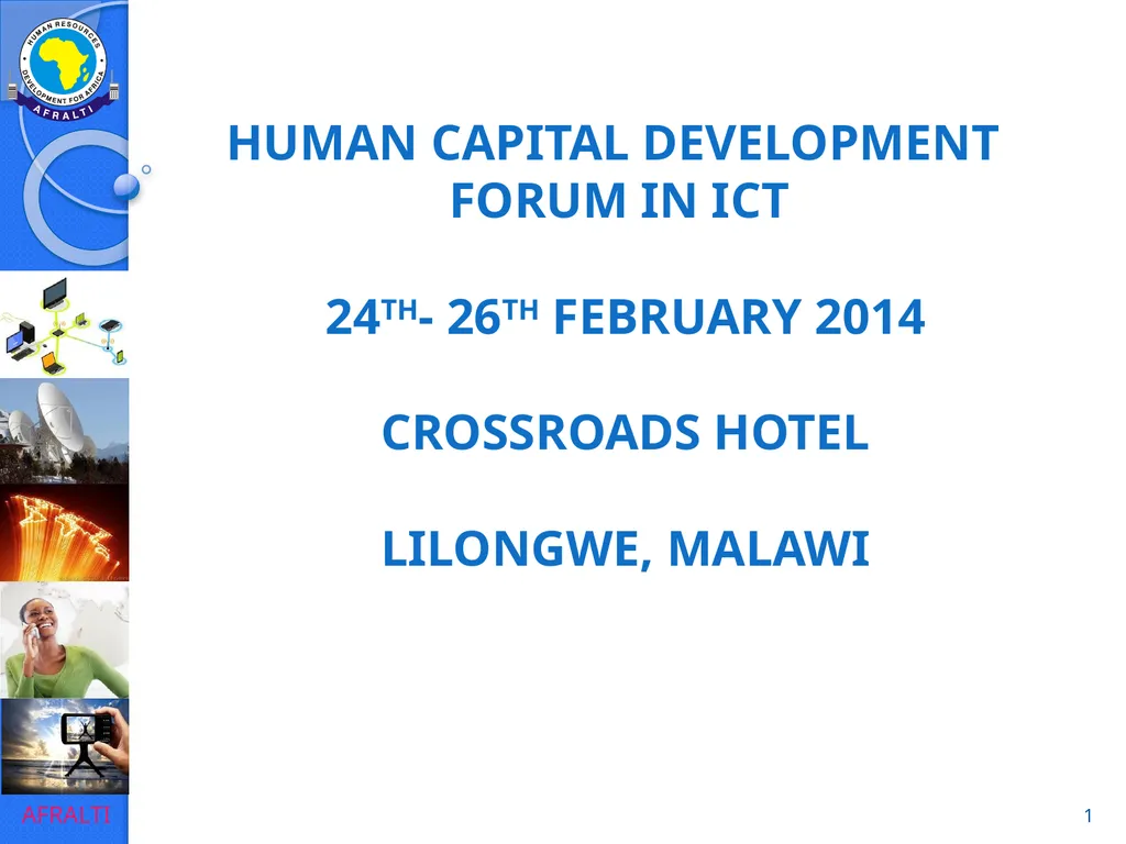 1 Human Capital Development Forum in ICT 24th-