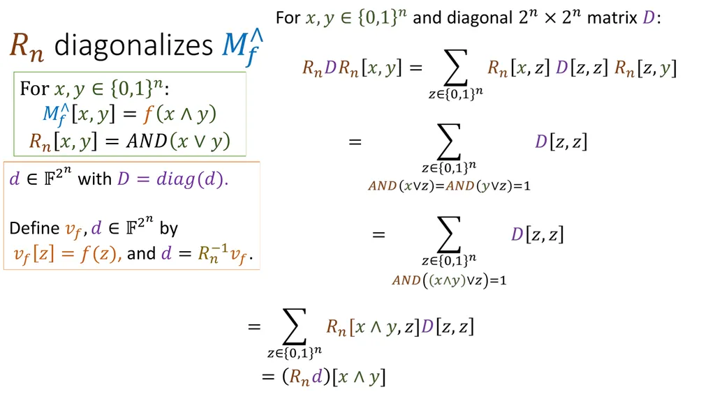 Tutorial on Matrix Rigidity Upper Bounds Josh - slide 11 of 22