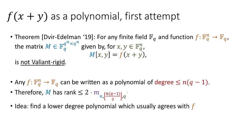 Tutorial on Matrix Rigidity Upper Bounds Josh - slide 19 of 22