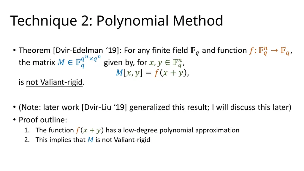 Tutorial on Matrix Rigidity Upper Bounds Josh - slide 15 of 22
