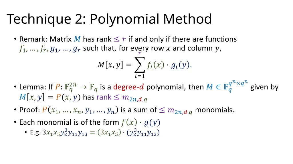 Tutorial on Matrix Rigidity Upper Bounds Josh - slide 17 of 22