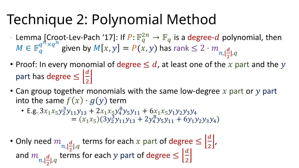 Tutorial on Matrix Rigidity Upper Bounds Josh - slide 18 of 22