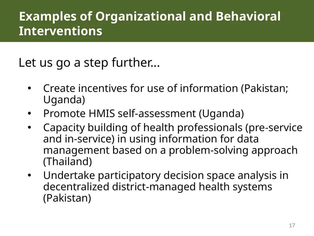 MODULE 10: RHIS Design and Reform SESSION 3. RHIS - slide 17 of 25