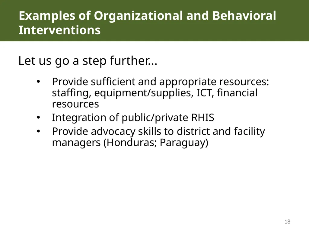 MODULE 10: RHIS Design and Reform SESSION 3. RHIS - slide 18 of 25