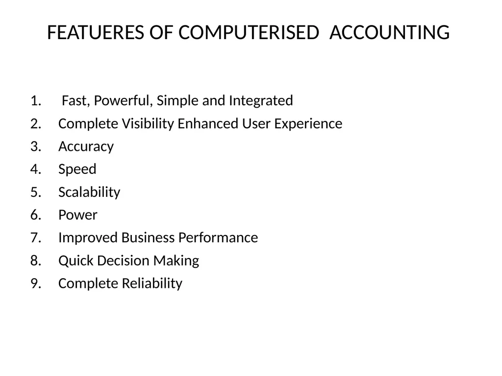 INTRODUCTION TO COMPUTERISED ACCOUNTING Explained - slide 6 of 12