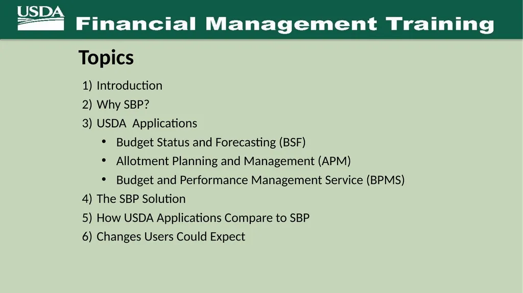 SAP Budget and Planning (SBP) Proof-of-Concept - slide 2 of 7