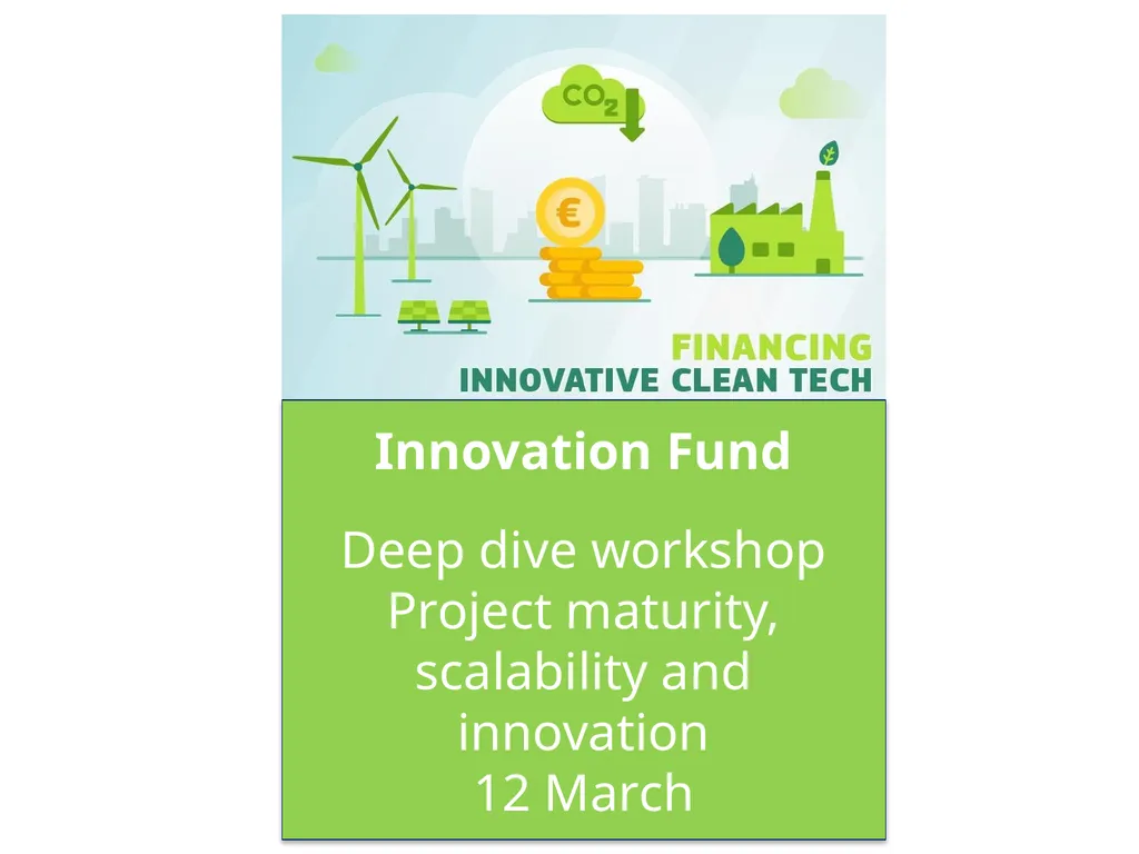 Innovation Fund Deep dive workshop Project - slide 1 of 23