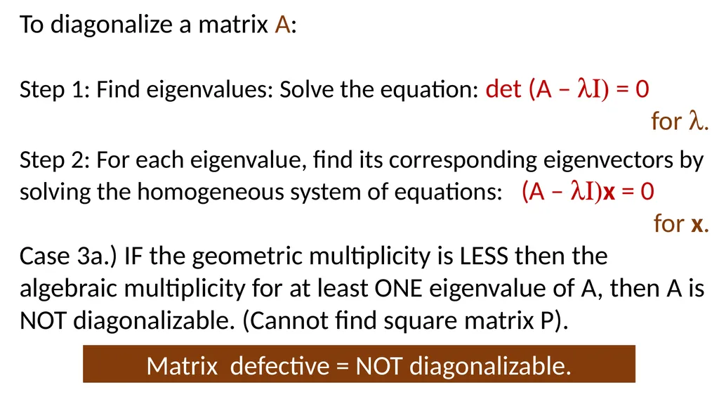 Diagonalization Revisted Isabel K. Darcy - slide 17 of 36