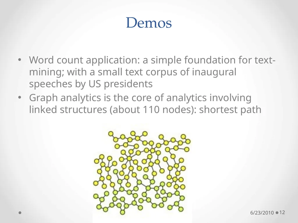 Cloud Programming Models 6/23/2010 1 The Context: - slide 12 of 19
