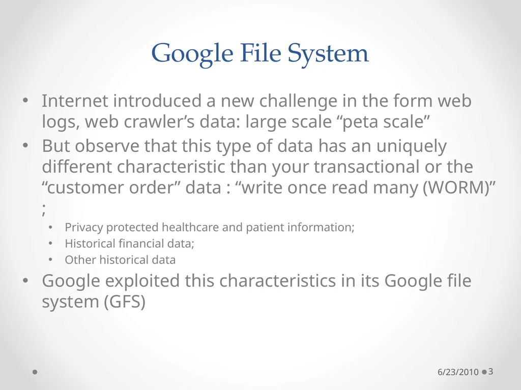 Cloud Programming Models 6/23/2010 1 The Context: - slide 3 of 19