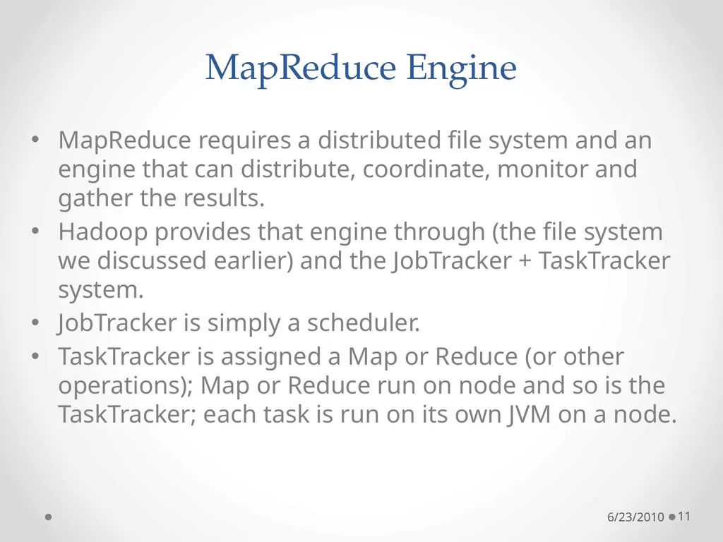 Cloud Programming Models 6/23/2010 1 The Context: - slide 11 of 19
