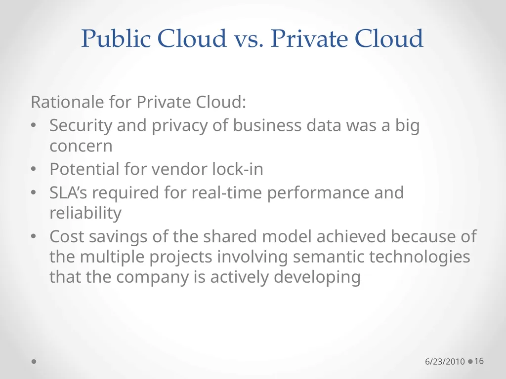Cloud Programming Models 6/23/2010 1 The Context: - slide 16 of 19