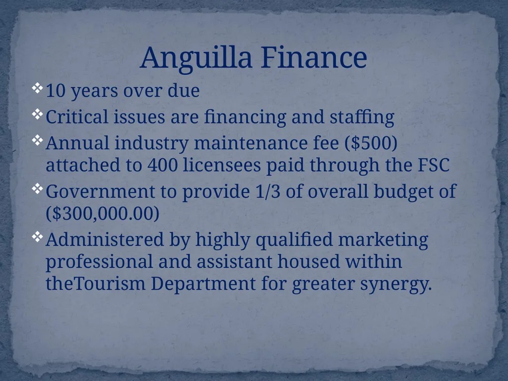 ANGUILLA’S COMMERCIAL REGISTRY 2010 REGISTRY - slide 8 of 36