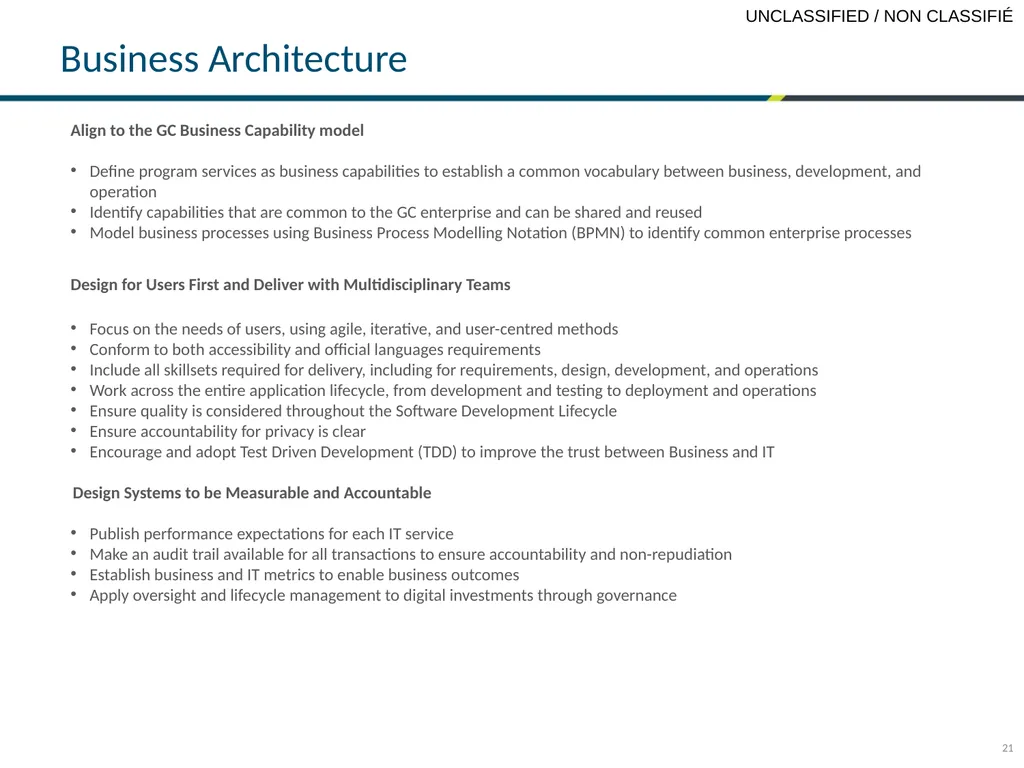 GCDOCS # 32893862 PRESENTER SECTOR DATE TBS OCIO - slide 21 of 31