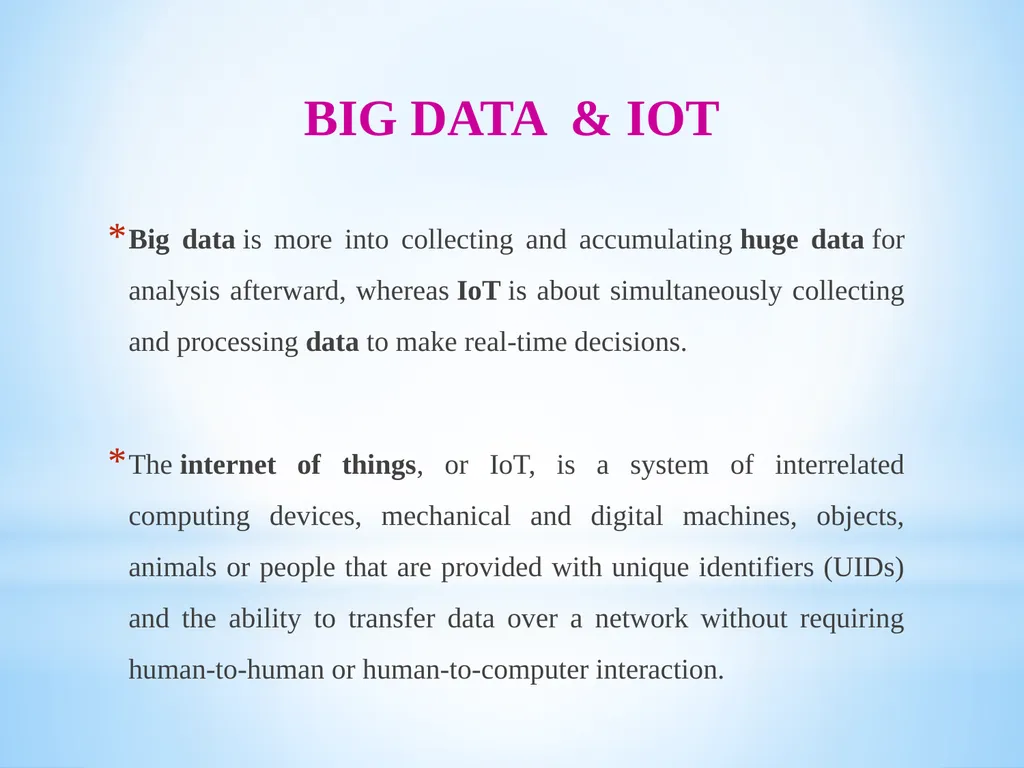 Big Data and Analytics Name of the Staff : - slide 36 of 44