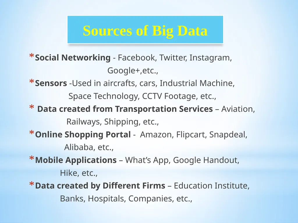 Big Data and Analytics Name of the Staff : - slide 4 of 44