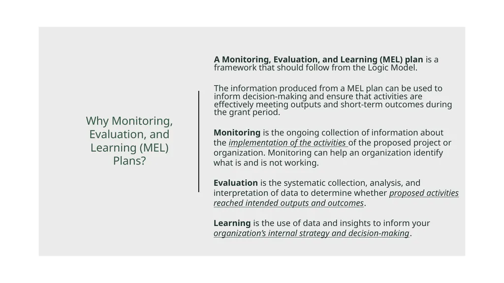 Logic Model Template In this document, you will - slide 3 of 12