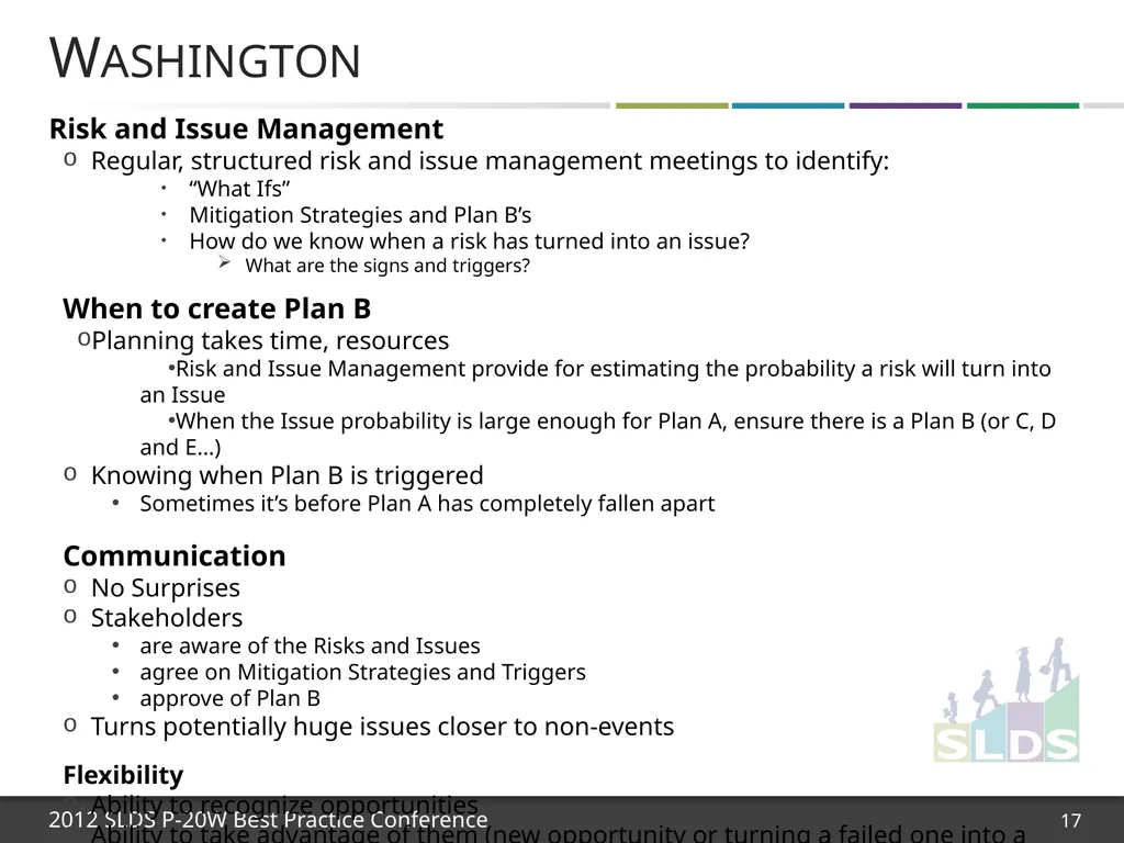 1 Effective Project Planning & Managing Change: - slide 17 of 42