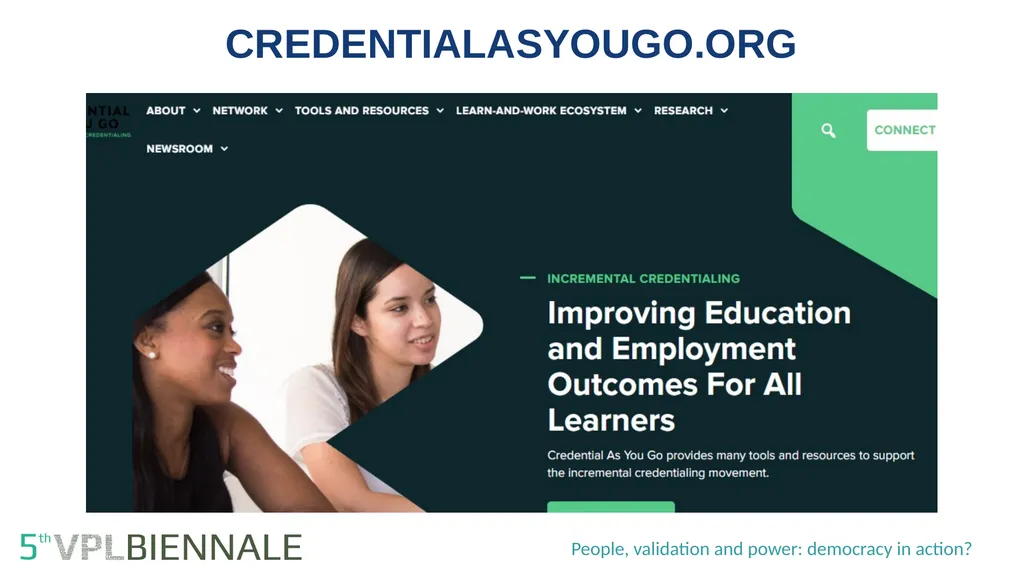 Credentials as a building block to recognize prior - slide 8 of 16