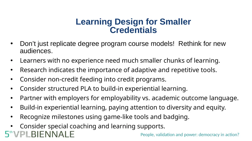 Credentials as a building block to recognize prior - slide 13 of 16