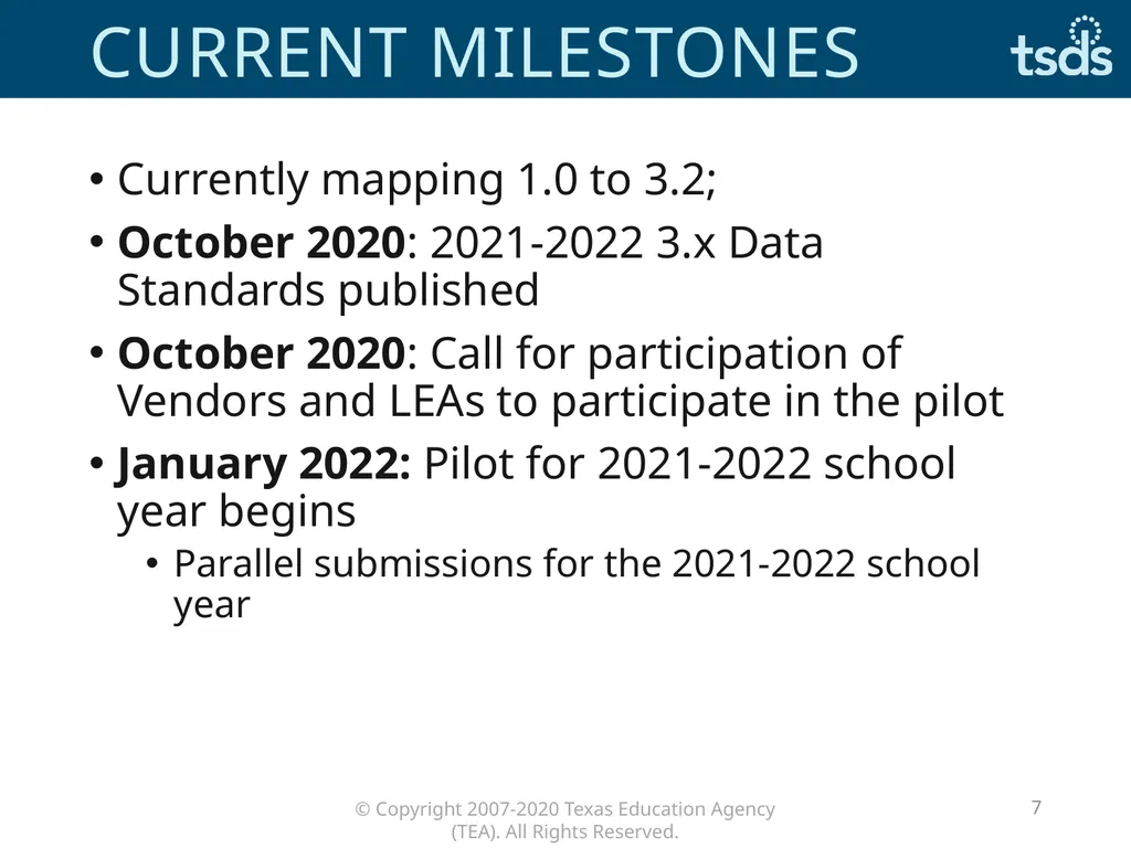 TSDS Spring Training Welcome March–April 2020 - slide 7 of 13