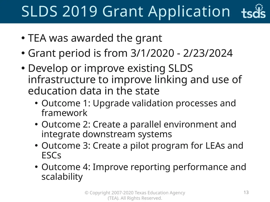 TSDS Spring Training Welcome March–April 2020 - slide 13 of 13