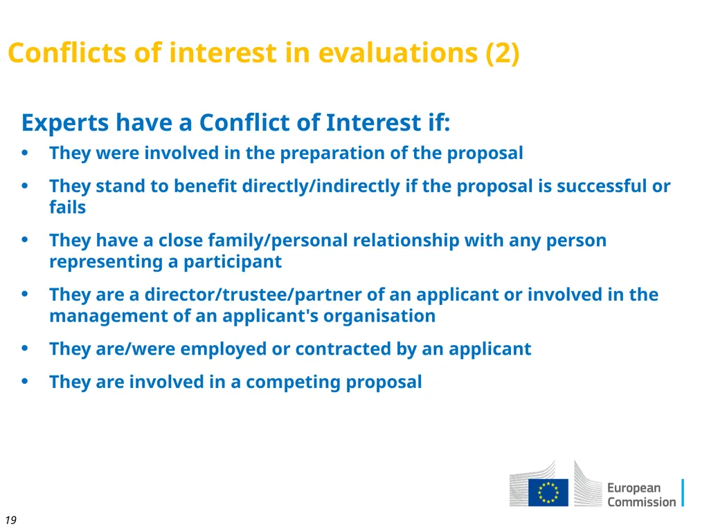 Innovation Fund Deep dive workshop Project - slide 19 of 23