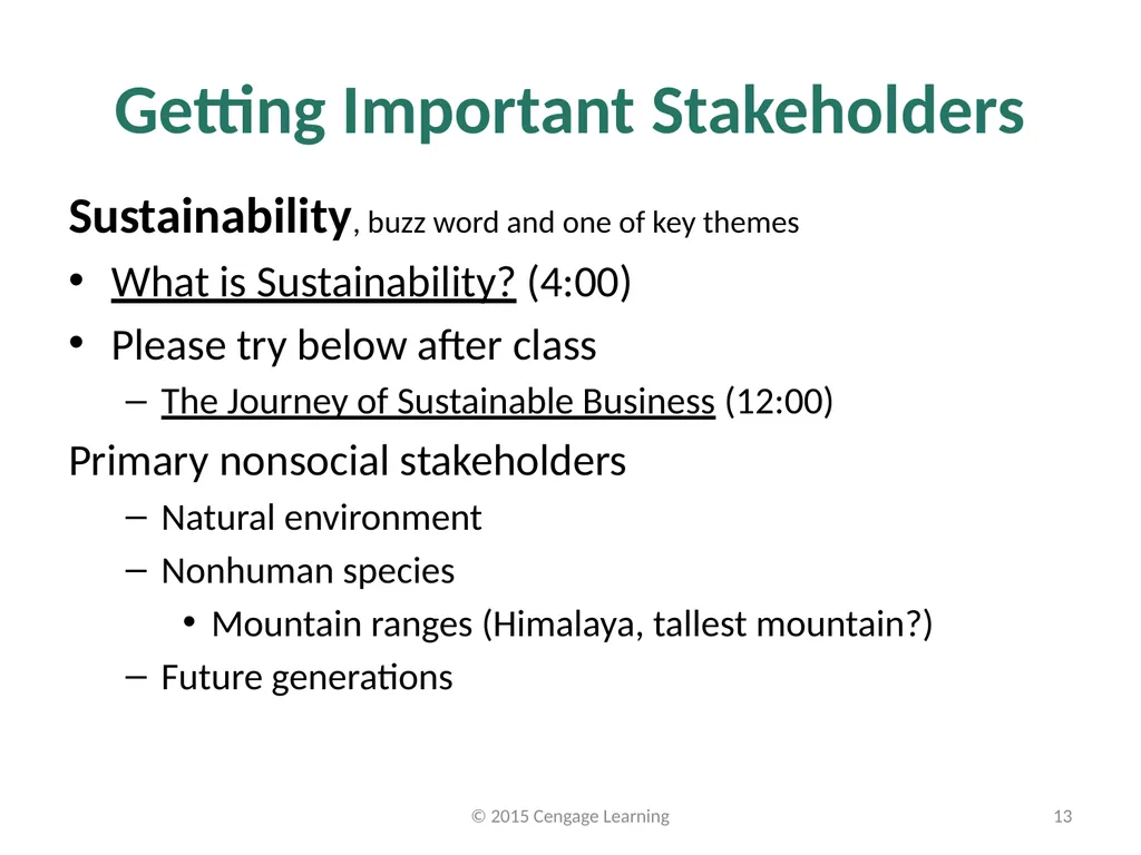 Key Topics Ch 3 & 4 © 2015 Cengage Learning - slide 13 of 35