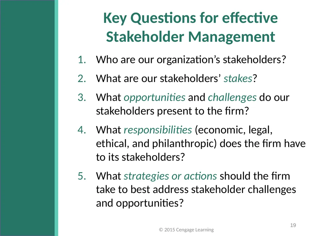Key Topics Ch 3 & 4 © 2015 Cengage Learning - slide 19 of 35