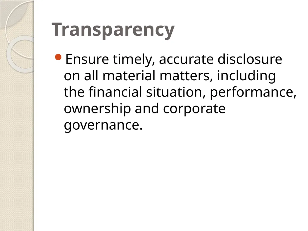 CORPORATE GOVERNANCE Corporate Governance - slide 10 of 30