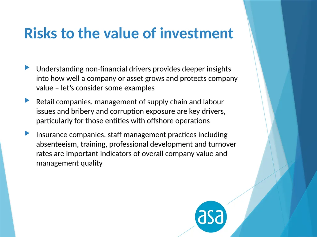 Risky business Understanding what can destroy - slide 4 of 16