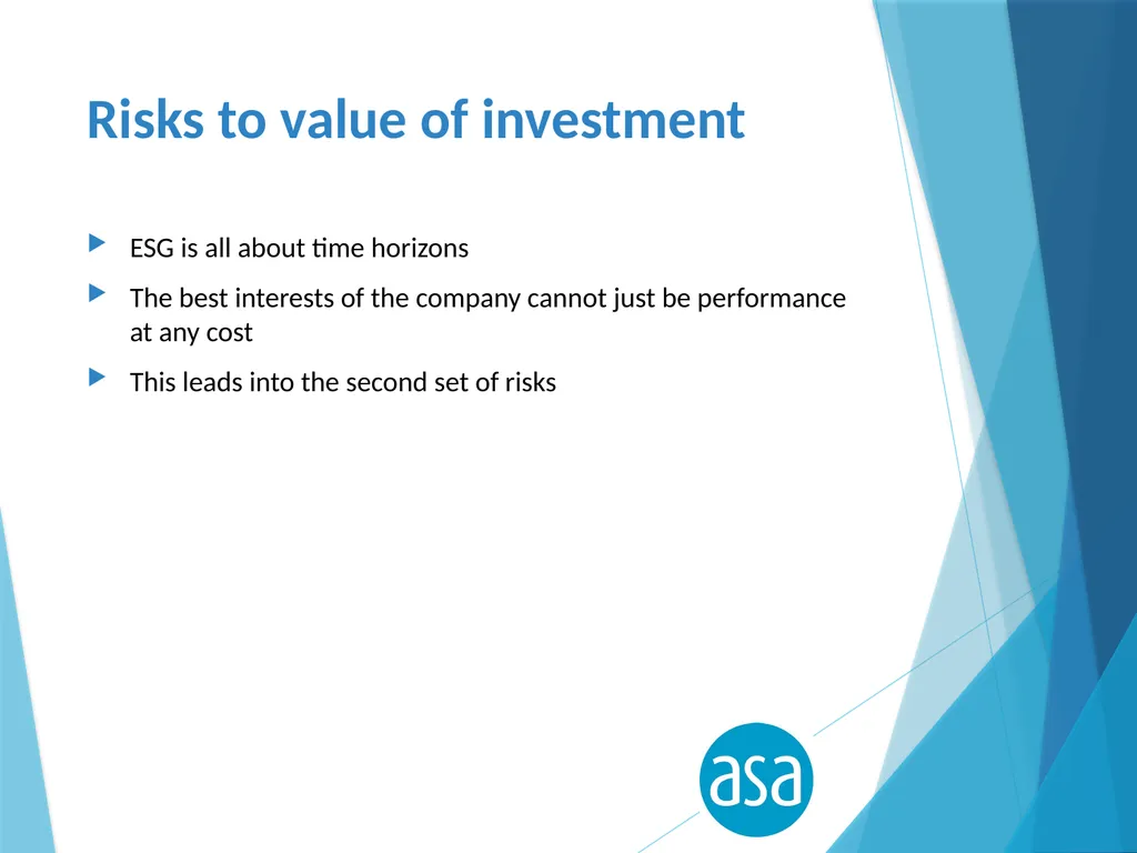 Risky business Understanding what can destroy - slide 13 of 16
