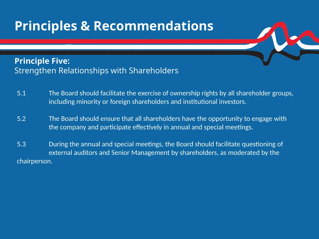 Trinidad & Tobago Corporate Governance Code 2013 - slide 11 of 11