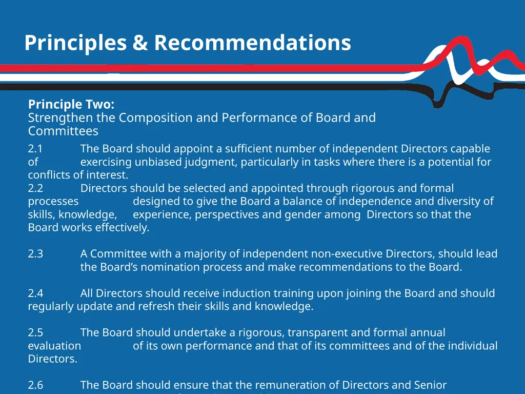 Trinidad & Tobago Corporate Governance Code 2013 - slide 8 of 11