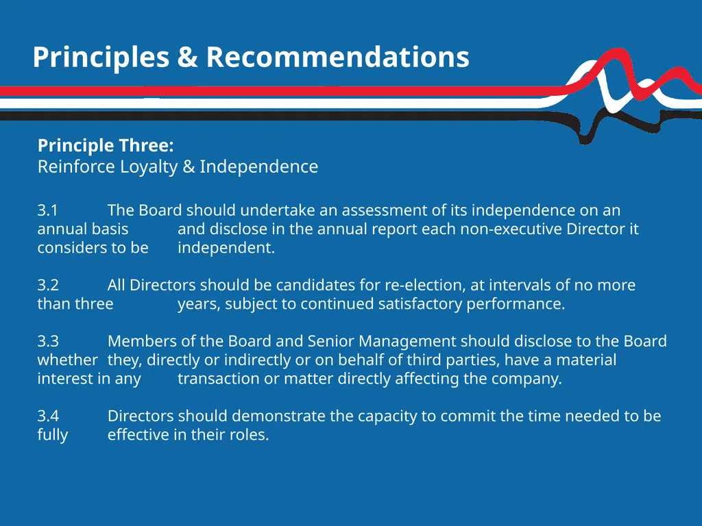 Trinidad & Tobago Corporate Governance Code 2013 - slide 9 of 11