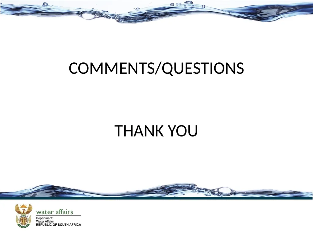 PROGRESS IN THE ESTABLISHMENT OF CMAS 3rd National - slide 15 of 15