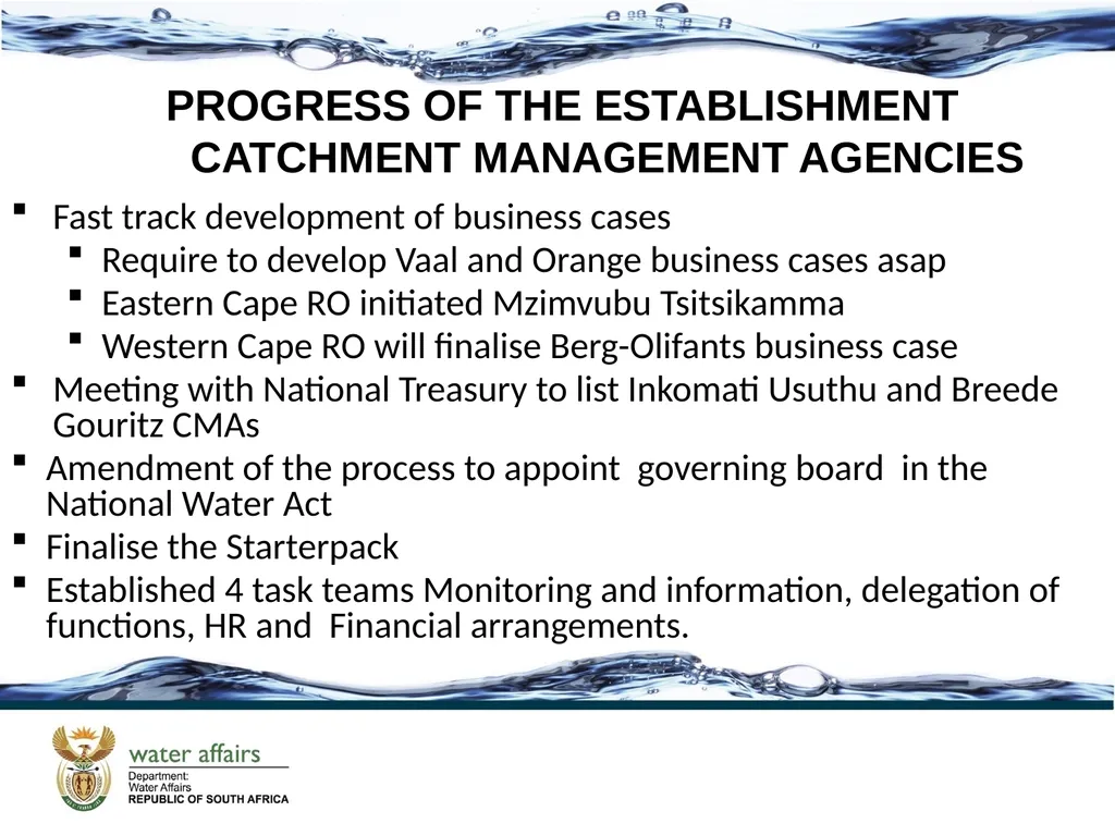 PROGRESS IN THE ESTABLISHMENT OF CMAS 3rd National - slide 11 of 15