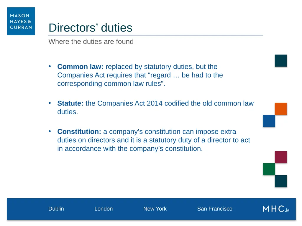 9 May 2019 Directors’ Duties Directors are - slide 11 of 31