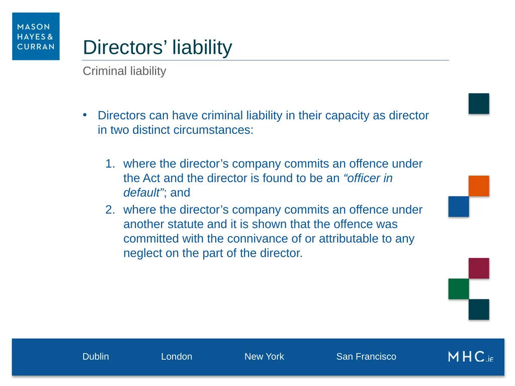 9 May 2019 Directors’ Duties Directors are - slide 15 of 31
