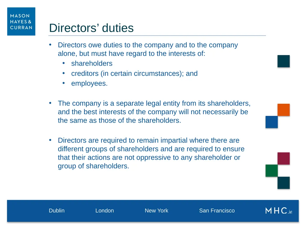 9 May 2019 Directors’ Duties Directors are - slide 10 of 31