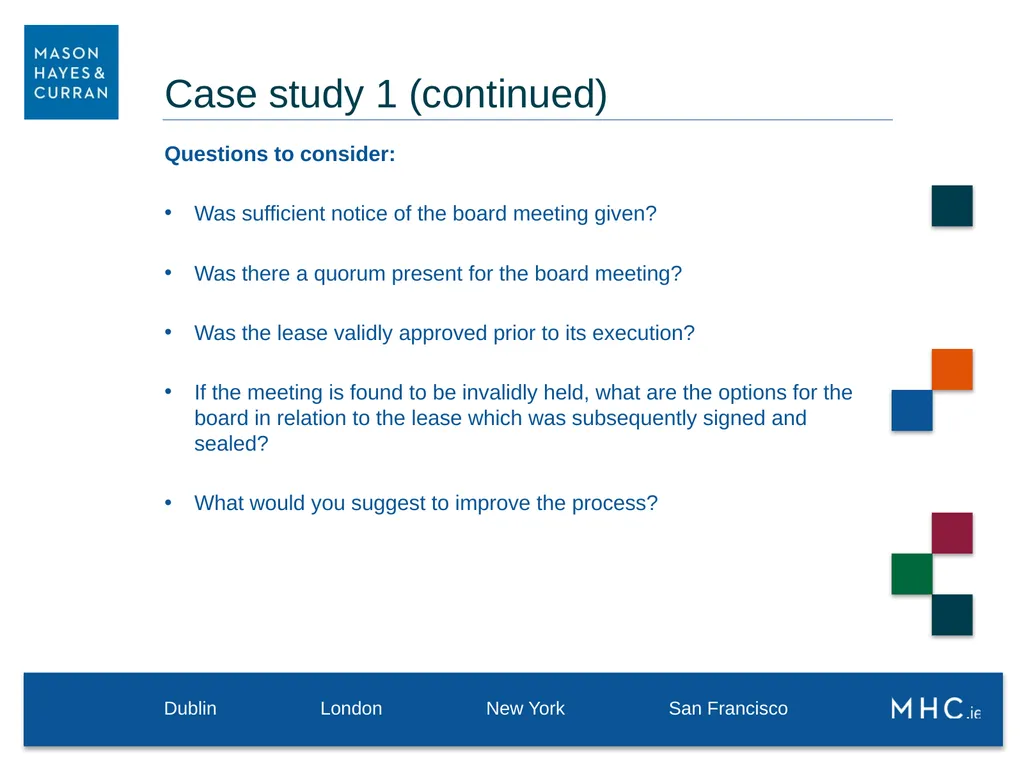 9 May 2019 Directors’ Duties Directors are - slide 24 of 31